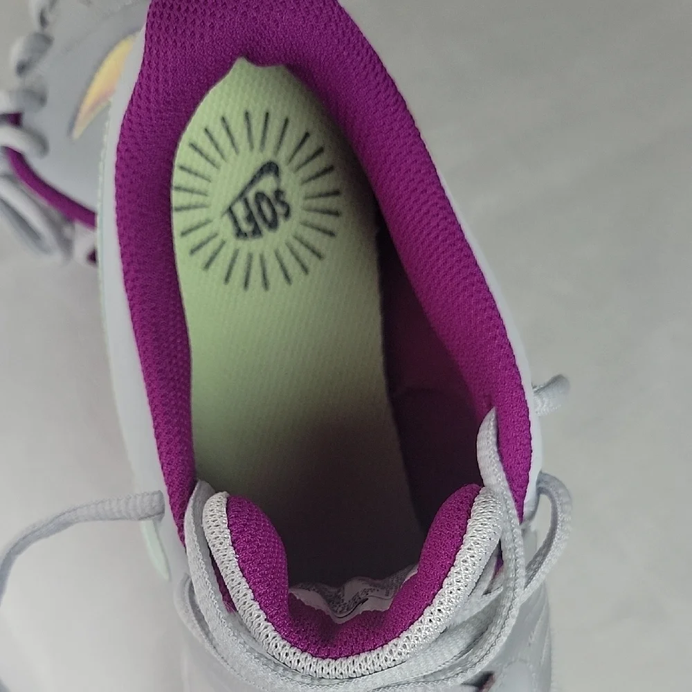 Nike Star Youth Big Girls  Gray and Purple Athletic Size 5y Running Shoes